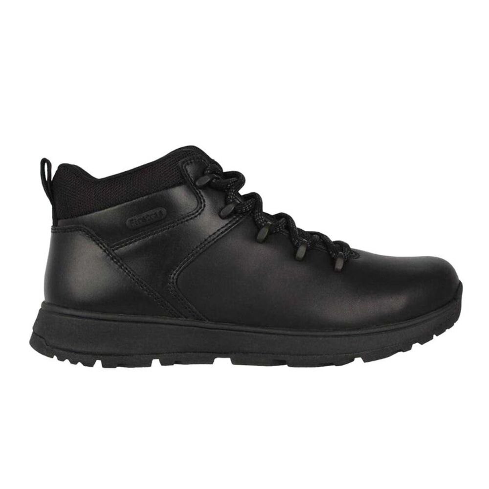 Firetrap Mens Rhino Logo Leather Boots / Black